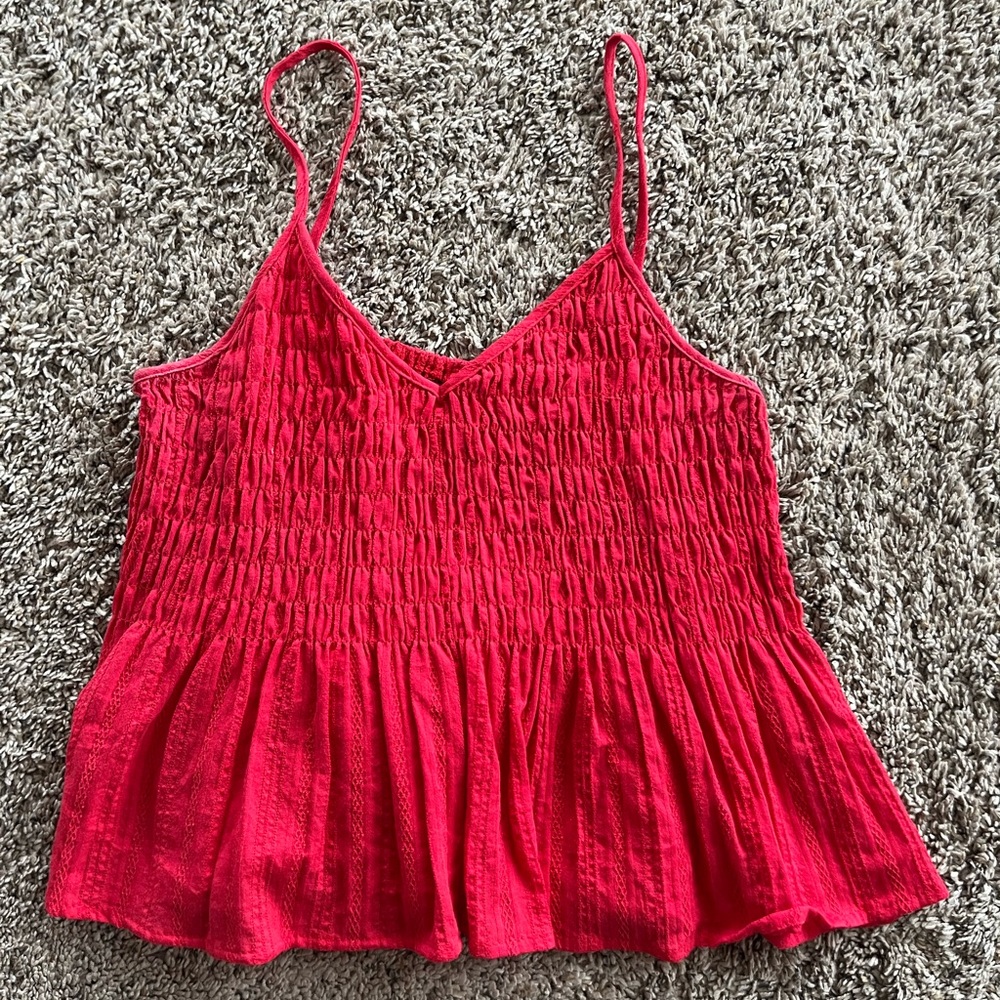 Red tank top